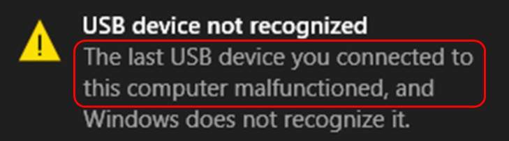 رفع مشکل USB device not recognized در ویندوز . آموزشگاه رایگان خوش آموز