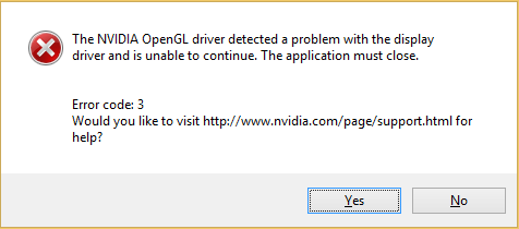 رفع ارور The NVIDIA OpenGL driver detected a problem with the display driver and is unable to continue . آموزشگاه رایگان خوش آموز