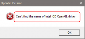 رفع ارور Can’t find the name of Intel ICD OpenGL driver . آموزشگاه رایگان خوش آموز