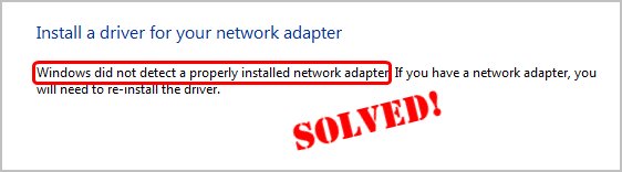رفع ارور Windows did not detect a properly installed network adapter . آموزشگاه رایگان خوش آموز