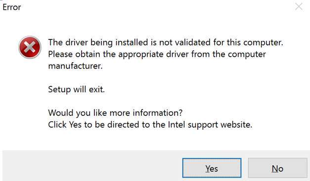 رفع ارور The driver being installed is not validated for this computer . آموزشگاه رایگان خوش آموز