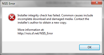 رفع ارور installer integrity check has failed. Common causes include incomplete download and damaged media . آموزشگاه رایگان خوش آموز