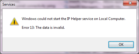 رفع مشکل Windows could not start the IP helper service on Local Computer در ویندوز . آموزشگاه رایگان خوش آموز