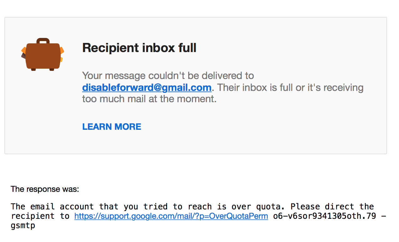 رفع ارور Recipient inbox is full در gmail . آموزشگاه رایگان خوش آموز