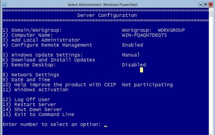 نصب ویندوز سرور 2012 به صورت Server Core  . آموزشگاه رایگان خوش آموز