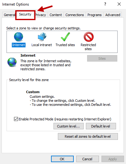 رفع ارور Your Current Security Settings do not Allow This File to be Downloaded هنگام دانلود . آموزشگاه رایگان خوش آموز