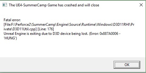 رفع ارور Unreal Engine is exiting due to D3D device being lost در بازی های کامپیوتری . آموزشگاه رایگان خوش آموز