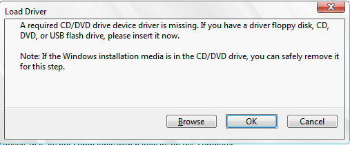 رفع ارور A required CD/DVD drive device driver is missing هنگام نصب ویندوز 7 از روی فلش USB . آموزشگاه رایگان خوش آموز