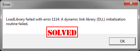 رفع ارور loadlibrary failed with error 1114 هنگام اجرای برنامه در ویندوز . آموزشگاه رایگان خوش آموز