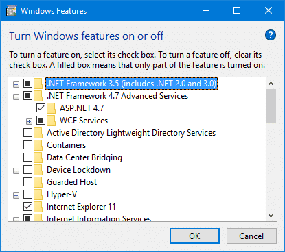 ارور 0x800F0954 هنگام نصب NET Framework 3.5 یا Feature های دیگر در ویندوز . آموزشگاه رایگان خوش آموز