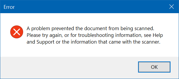 رفع ارور A problem prevented the document from being scanned . آموزشگاه رایگان خوش آموز