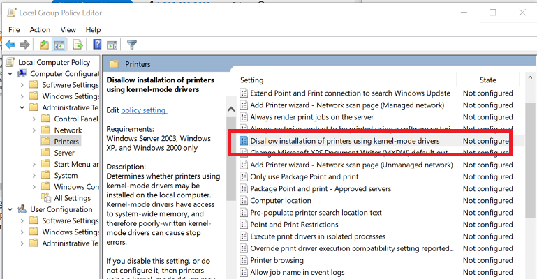 رفع ارور Windows cannot install the kernel-mode print driver . آموزشگاه رایگان خوش آموز