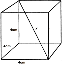 بیان مساحت رویه و  حجم یک مکعب مربع به شکل تابعی از طول قطر آن: تمرین 11