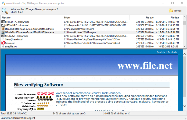 یافتن فایل های با حجم بالا در ویندوز با استفاده از ابزارهای ویندوز و نرم افزارهای جانبی . آموزشگاه رایگان خوش آموز