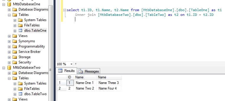نحوه Join کردن جداول دیتابیس های مختلف از یک SQL Server . آموزشگاه رایگان خوش آموز