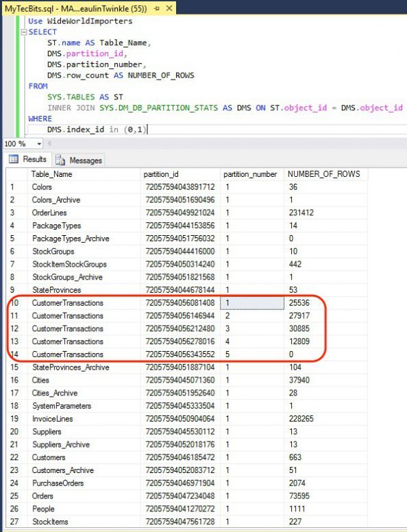 لیست کردن نام و تعداد رکوردهای همه جداول یک دیتابیس در SQL Server . آموزشگاه رایگان خوش آموز