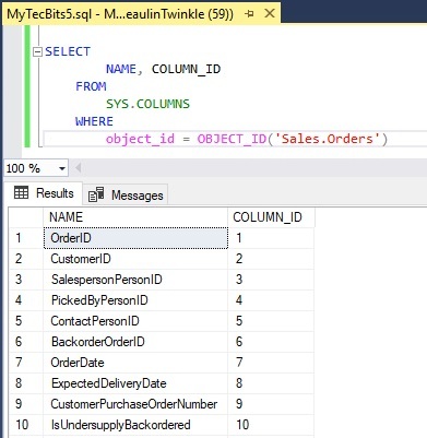 نحوه لیست کردن تمامی فیلدهای یک جدول در SQL Server . آموزشگاه رایگان خوش آموز