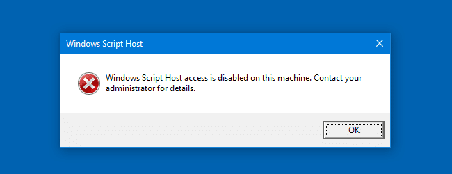 برطرف کردن ارور Windows Script Host access is disabled on this machine در ویندوز . آموزشگاه رایگان خوش آموز