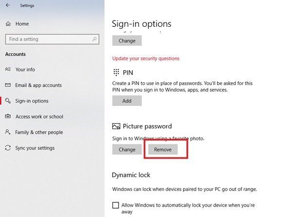 تنظیم Picture Password برای کاربران در ویندوز 10 . آموزشگاه رایگان خوش آموز