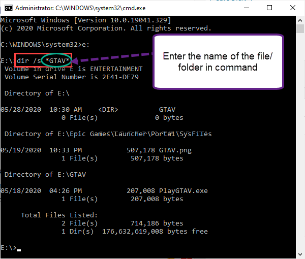 جستجوی فایل و فولدر در ویندوز توسط دستورات Command Prompt . آموزشگاه رایگان خوش آموز