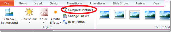 فشرده سازی تصاویر در Presentation ها برای کاهش حجم فایل پاورپوینت . آموزشگاه رایگان خوش آموز