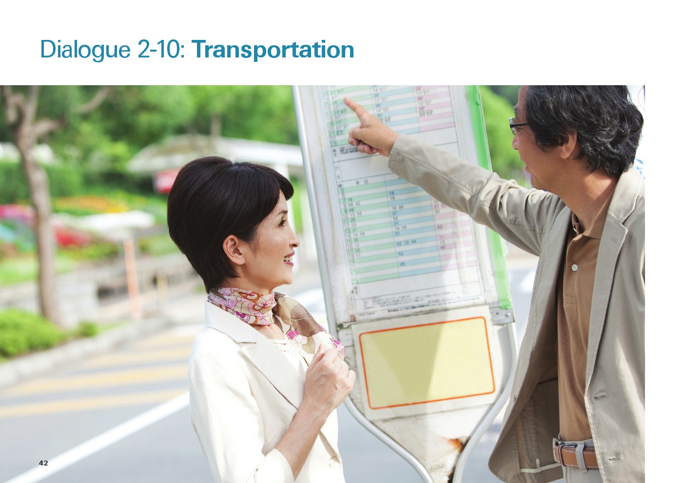 یادگیری انگلیسی آمریکایی-مکالمات و دیالوگ های روزمره- مکالمه 10-2: حمل و نقل(Dialogue 2-10: Transportation)