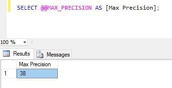 MAX_PRECISION@@ در SQL Server . آموزشگاه رایگان خوش آموز
