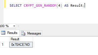 تولید اعداد تصادفی رمزنگاری شده با تابع CRYPT_GEN_RANDOM در SQL Server . آموزشگاه رایگان خوش آموز
