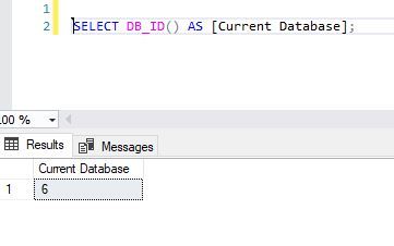 استفاده از تابع ()DB_ID در SQL Server . آموزشگاه رایگان خوش آموز