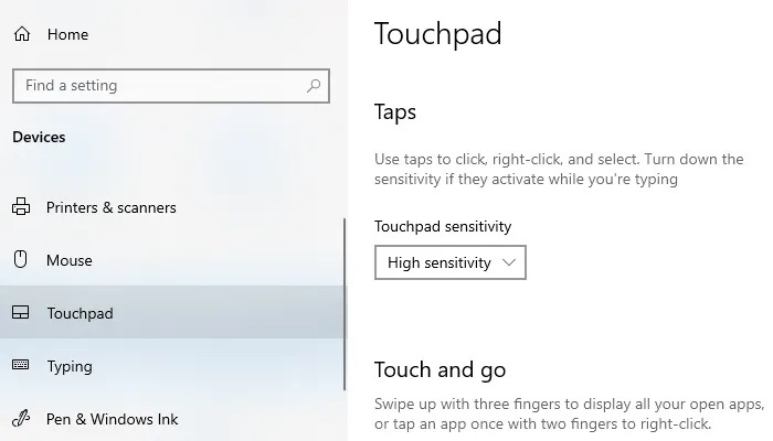تغییر حساسیت Touchpad لپ تاپ در ویندوز . آموزشگاه رایگان خوش آموز