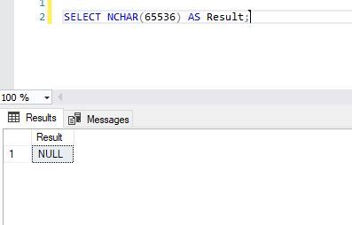 استفاده از تابع ()NCHAR در SQL Server . آموزشگاه رایگان خوش آموز