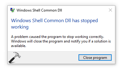 رفع ارور Windows Shell Common Dll has stopped working . آموزشگاه رایگان خوش آموز