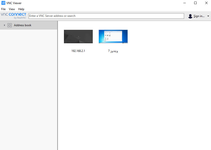آموزش ریموت با استفاده از نرم افزار VNC- نمایش اسکرین شات یا Desktop Preview کلاینت ها در VNC Viewer . آموزشگاه رایگان خوش آموز