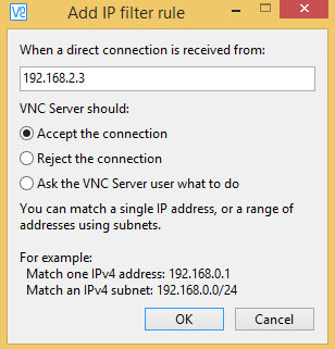 آموزش ریموت با استفاده از نرم افزار VNC- بلاک یا مجاز کردن ترافیک VNC، نحوه ایجاد رول در VNC . آموزشگاه رایگان خوش آموز