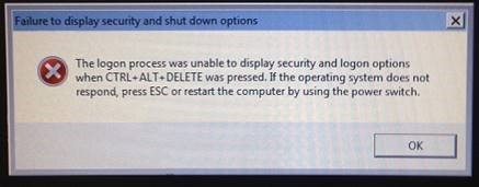 رفع ارور Failure to Display Security and shut down options . آموزشگاه رایگان خوش آموز