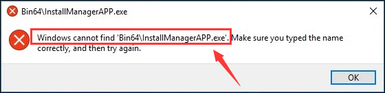 رفع ارور Windows cannot find Bin64\InstallManagerApp.exe  . آموزشگاه رایگان خوش آموز