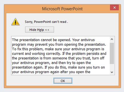 رفع ارور Sorry, PowerPoint can’t read . آموزشگاه رایگان خوش آموز