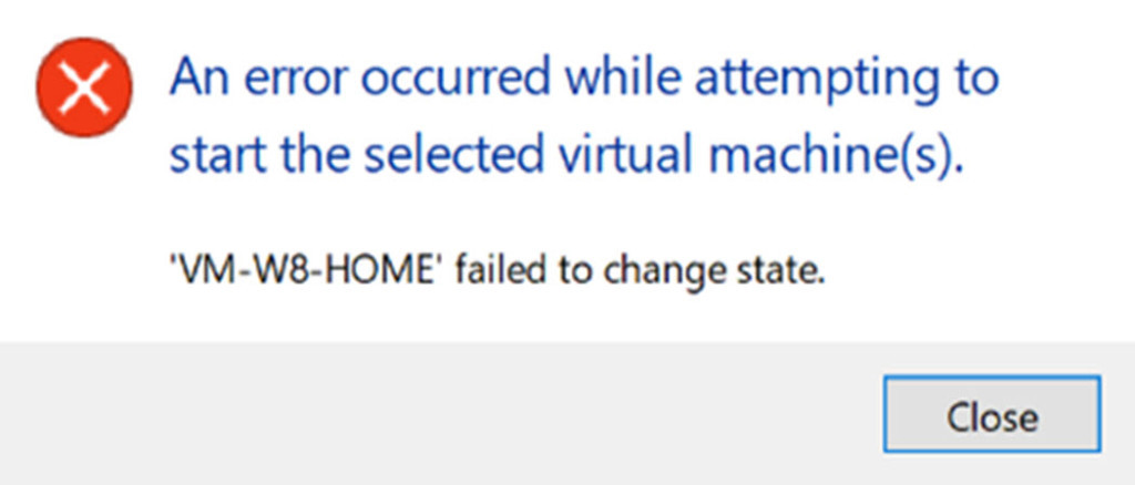 رفع ارور Unable to start a VM from saved state در Hyper-V . آموزشگاه رایگان خوش آموز