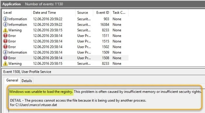 رفع ارور Windows was unable to load the registry . آموزشگاه رایگان خوش آموز