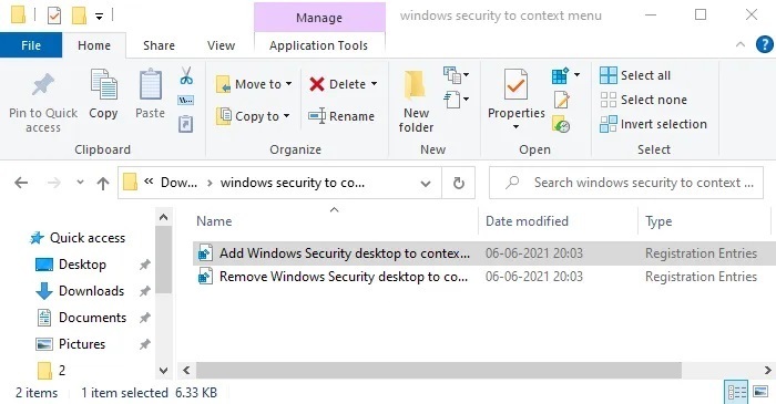 افزودن Windows Security یا Windows Defender به منوی کلیک راست دسکتاپ ویندوز . آموزشگاه رایگان خوش آموز