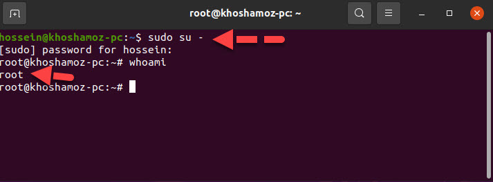 آموزش نحوه تغییر یا تنظیم پسورد برای کاربر root در Ubuntu . آموزشگاه رایگان خوش آموز