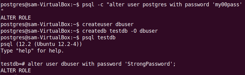 آموزش نصب پایگاه داده PostgreSQL در اوبونتو . آموزشگاه رایگان خوش آموز