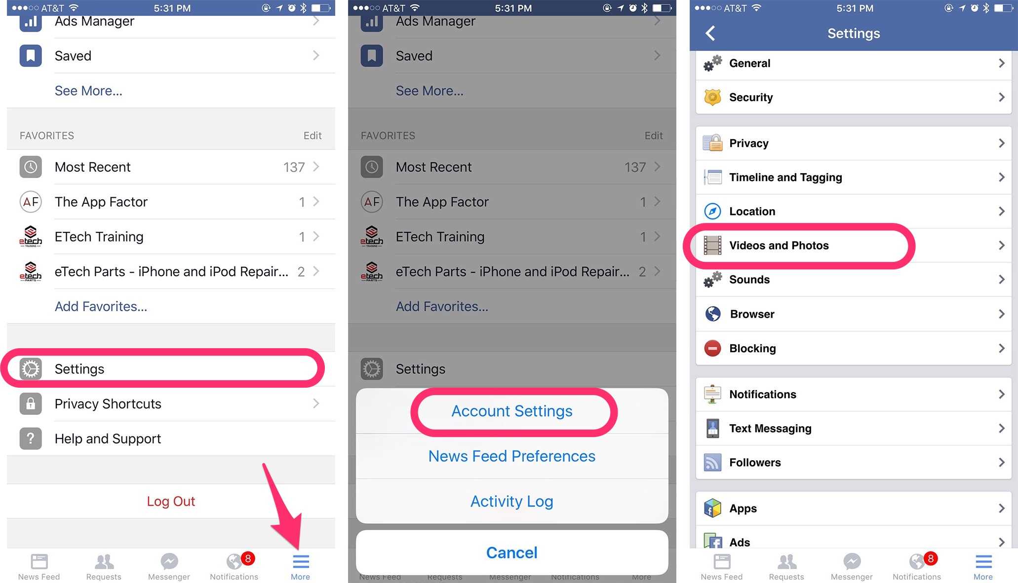 غیرفعال کردن پخش خودکار ویدئو فیسبوک در اندروید و IOS