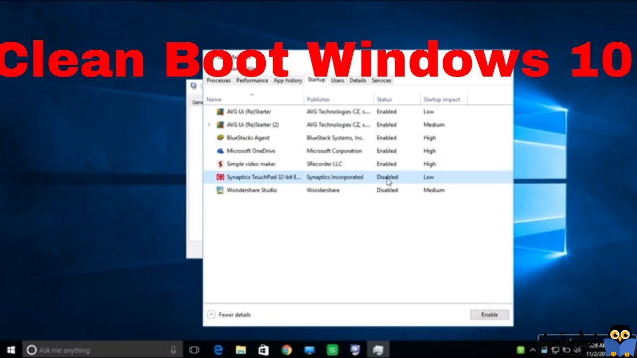 فعال سازی Clean boot در ویندوز