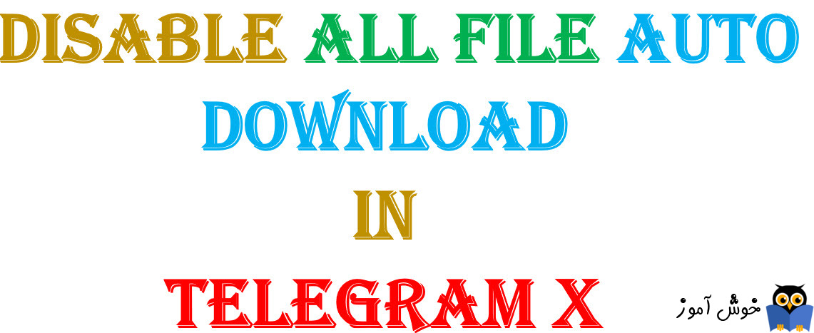 غیرفعال کردن دانلود خودکار انواع فایل ها در تلگرام X