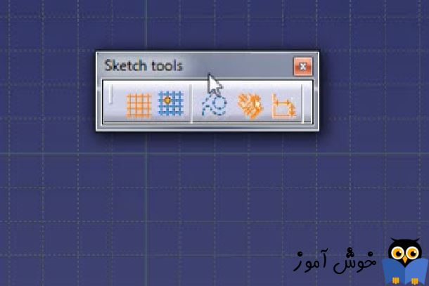 دوره آموزشی مقدماتی Catia - آموزش دستورات در منوی Sketch tools