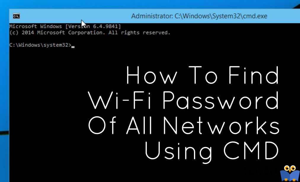 یافتن پسورد شبکه Wifi در ویندوز با استفاده از دستورات CMD
