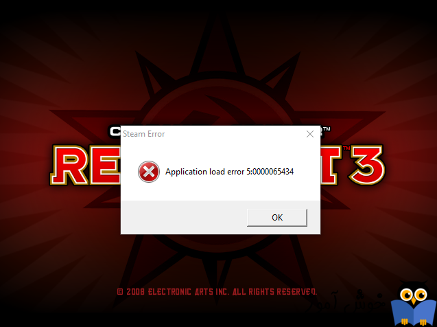 رفع ارور Application Load Error 5:0000065434 در Steam