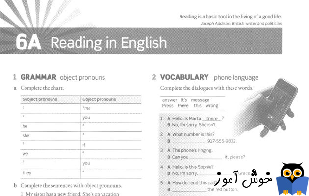 Workbook: 6A Reading in English