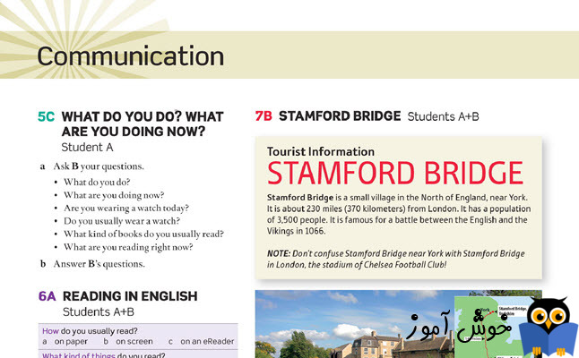 7B Stamford Bridge - Student A + B